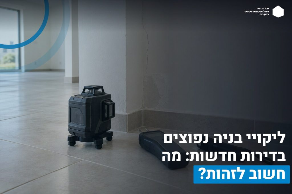 ליקויי בניה נפוצים בדירות חדשות: מה חשוב לזהות? 3 ליקויי בניה